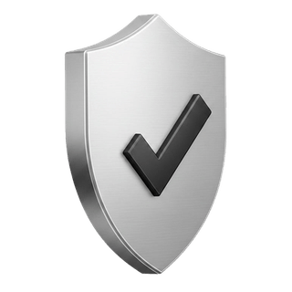 Symbole de validation en 3D affiché sur la page de fonctionnement de Rentaclaire